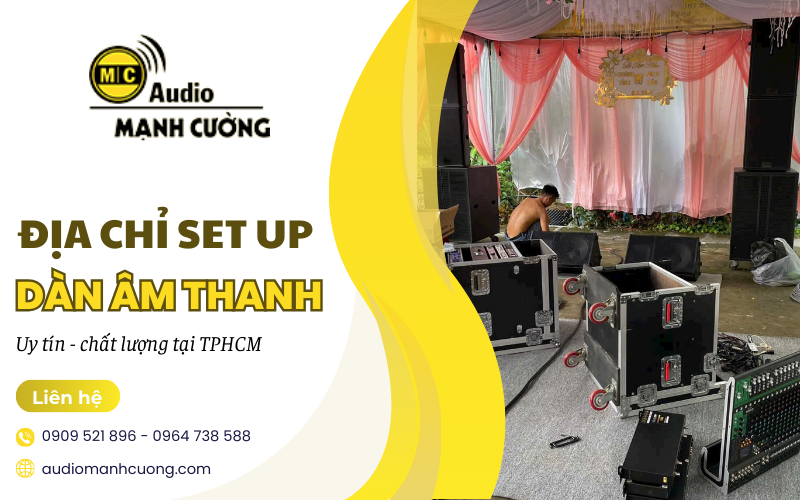 set up dàn âm thanh